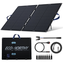 100W Portable Solar Panel, Foldable Solar Panel Kit with Adjustable K - £153.25 GBP
