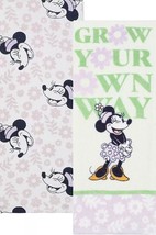 2 Different Cotton Terry TOWELS(15&quot;x26&quot;)DISNEY,MINNIE Mouse,Grow Your Own Way,Ko - £12.68 GBP