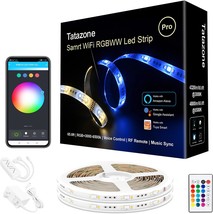 Rgbww Smart Led Strip Lights: 65.6Ft Tunable White 3000K–6600K+Rgb Wifi Led - $77.93