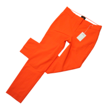 NWT J.Crew Tall Cameron Slim Crop in Neon Orange Italian Stretch Wool Pants 8T - £71.21 GBP