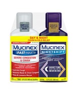 Mucinex Fast-Max Severe Congestion &amp; Cough &amp; Nightshift Cold &amp; Flu Medic... - $23.49