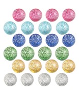 24Pcs Bouncy Balls Glitter Balls, 32Mm 6 Colors Bouncy Balls For Kids - £15.61 GBP