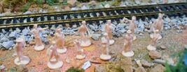 HO Scale Lot: 12 People, 9 Telephone Poles + 20 Signs; Model Railroad Train - $7.95