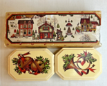 Vintage AVON Christmas 1982 Soap Holiday Country Decal Soap Bells Horn D... - $14.99
