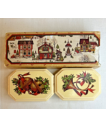 Vintage AVON Christmas 1982 Soap Holiday Country Decal Soap Bells Horn D... - $20.56 CAD