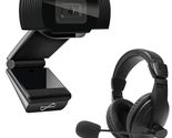 Supersonic SC-942WCH PRO HD Webcam and Stereo Headset, 1080P HD Webcam, ... - $62.11