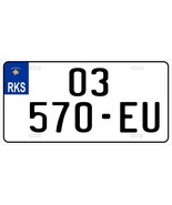 Kosovo Euro License Plate Personalized Car Auto Bike Motorcycle Tag - $10.99+