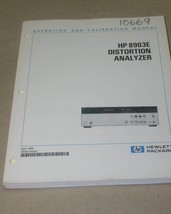 Agilent/HP 8903E Distortion Analyzer Instruction Operation Calibration M... - $58.75