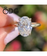 Yellow Gold Oval Ring, 2 CT Oval Moissanite Ring, Engagement Ring , Lab ... - $1,204.72 CAD