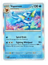 Pokémon TCG Vaporeon 022/131 Scarlet &amp; Violet Prismatic Evolutions Holo ... - €1,48 EUR