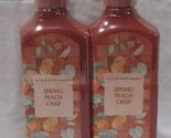 Bath &amp; Body Works Cleansing Gel Hand Soap Lot Set of 2 SPRING PEACH CRISP - $30.99