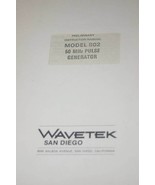 Wavetek 802 50MHz Programmable Pulse Generator Prel Instruction Operatio... - $25.43
