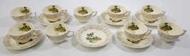 *N) Vintage Lot American Limoges Cups and Saucers Chateau France Tea Coffee - £39.55 GBP
