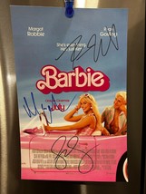Barbie Movie Poster 11x17 Signed &amp; Authenticated With Coa &amp; Case - £131.58 GBP