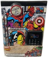 Marvel Classic Superhero 7pcs Calculator &amp; School Supplies Gift Set - NEW - $17.80 CAD