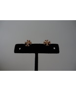 TORY BURCH T-LOGO STUD EARRINGS ROSE GOLD TONE. NEW  - $44.99
