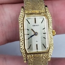 Seiko Watch Women 15mm Gold Tone Rectangle quartz 11-4039 - $34.99 Seiko Watch Women 15mm Gold Tone Rectangle quartz 11-4039 - $34.99