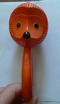 Vintage USSR Plastic Toy RATTLE Hedgehog Soviet Union Latvian toys - £11.81 GBP