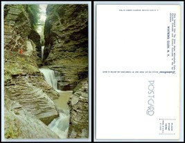 NEW YORK Postcard - Watkins Glen, Minnehaha Falls &amp; Curtain Cascade L51 - £2.36 GBP
