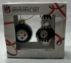 Pittsburgh Steelers NFL Christmas Ornament set - £13.49 GBP
