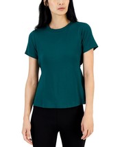 MSRP $60 Alfani Womens Printed T-Shirt Dark Green Size Large - £9.71 GBP