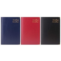 2024 Week To View Diary A6 Padded Hardback Cover With Metal Corners WTV - £3.93 GBP