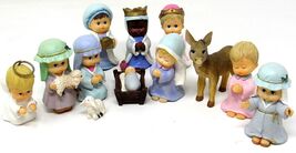 12 Piece Nativity Christmas Morehead Collection Resin Complete Creche Se... - $48.44