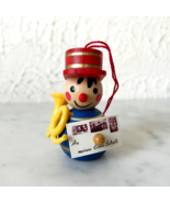 Vintage Steinbach Wooden Christmas Ornament French Horn Band Member Post... - $32.81 CAD