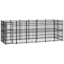 Outdoor Dog Kennel Steel 11.06 m² - £760.04 GBP