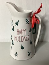 NWT Rae Dunn Artisan Collection By Magenta Large “HAPPY HOLIDAYS”  Pitcher - $17.99