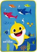 Baby Shark Throw Blanket Measures 46 x 60 inches - £13.19 GBP