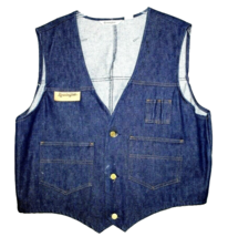 VTG Remington Sportsman Denim Vest Jacket Gun Club Bird Hunting XL NWOT - $108.85