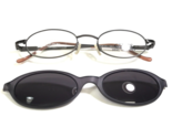 Guess Eyeglasses Frames GU 461 &amp;CL GRY Oval Wire with Clip On Lenses 47-... - $59.39