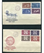 Romania1958 centenary Post Coach Classic 2 First Day Covers MI 1750-1757... - $24.75