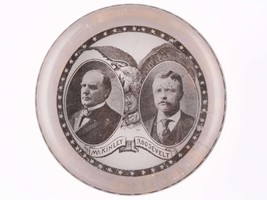 c1900 McKinley Roosevelt paperweight - £168.53 GBP