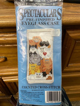 Spec-taculars Counted Cross Stitch Eyeglass Case Kit &quot;Here Kitty Kitty&quot; ... - $220.81 MXN