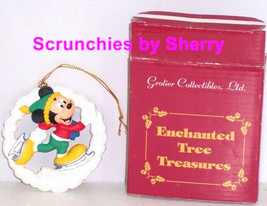 Disney Mickey Mouse Ornament Christmas Tree Grolier Enchanted Treasure - $19.95