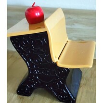 Vintage Avon &quot;Somewhere&quot; Cologne School Desk W/ Apple Full Decanter Bottle - $170.87 MXN
