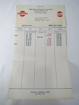 Pepsi-Cola Bottlers of Dayton Statement Balance Page Quick Stop Dayton O... - $8.90