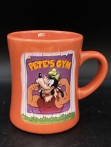 Disney Store Goofy Petes Gym Workout 3D Disney Store Orange Coffee Mug Cup NEW - $28.70
