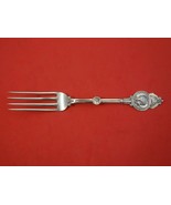 Medallion aka Warrior by Wood and Hughes Coin Silver Dinner Fork 7 3/8&quot; ... - £162.70 GBP
