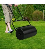 43 In Lawn Roller Cylindrical Garden Yard Roller Filled With Water Steel... - £83.71 GBP