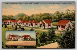 Gettysburg PA Rose Garden Tea Room And Cottages c1940s Pennsylvania Post... - $5.95