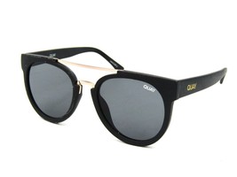 Quay Australia ODIN Rubberized Aviator Sunglasses, Black / Gray. 144mm W... - £27.65 GBP