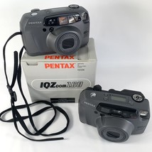 Pentax IQZoom 160 Film Camera 35mm Film Lot of 2 Untested For Parts or R... - $29.95