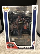 Funko Pop! NBA Zion Williamson Prizm Trading Card Figure with Case #05 Pelicans - £15.73 GBP