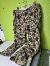 Vintage Mens Pants Frog Skin Camo Camouflage 1980s Single Stitch Saftbak... - $68.59