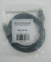 Belkin HDMI to Mini-HDMI Cable 6&#39; (AV22303b06) - £10.35 GBP