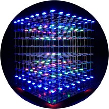 3D Led Cube Light Diy Kit With 3D Animation Editing Software Squared Led 8X8X8 E - £71.17 GBP