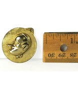 Vintage Bob Hope "Raised Profile" 1 1/4" Metal Gold Finish Pendant - Exec. Cond.